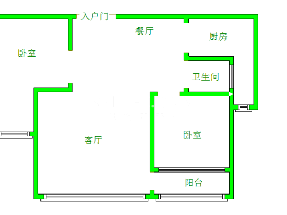 黄东村  带电梯  带车位储藏室  精装修  仅售75万户型图