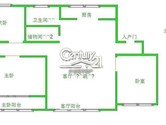 香港馨苑 125平 黄金二楼 三室两厅 带车库 110万户型图