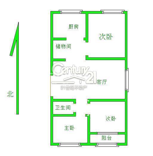 县府生活区  带储藏室户型图