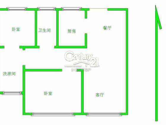 黄金楼层   包手续费  82.25平  2室2厅户型图