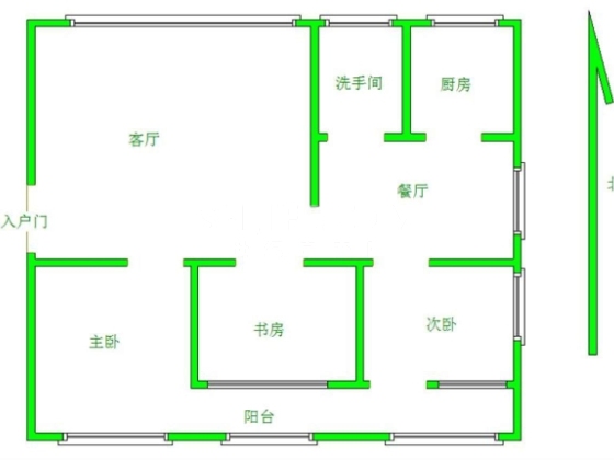 单价5千多的大产权免税学区房*0首付户型图