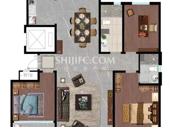 直降50万，山南高端小区，带车位储藏室，急售。户型图