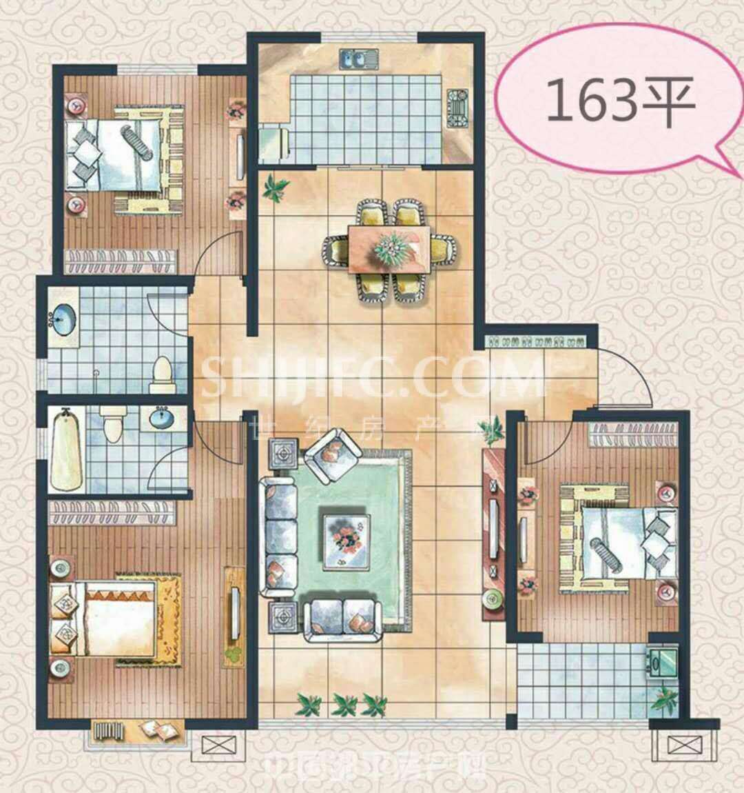 状元府,157平,单价7700.手慢无-邹平世纪房产网
